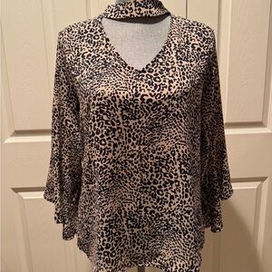 VERONICA M  leopard print blouse